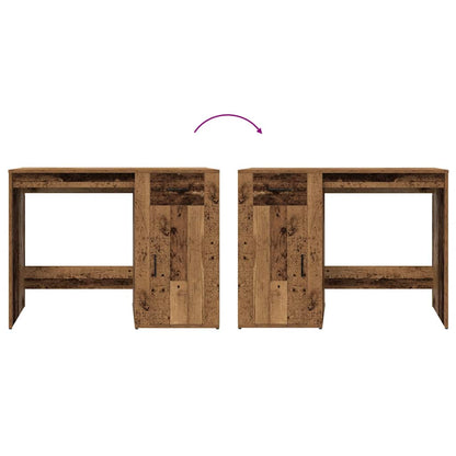 Scrivania Legno Antico 100x49x75 cm in Legno Multistrato - homemem39