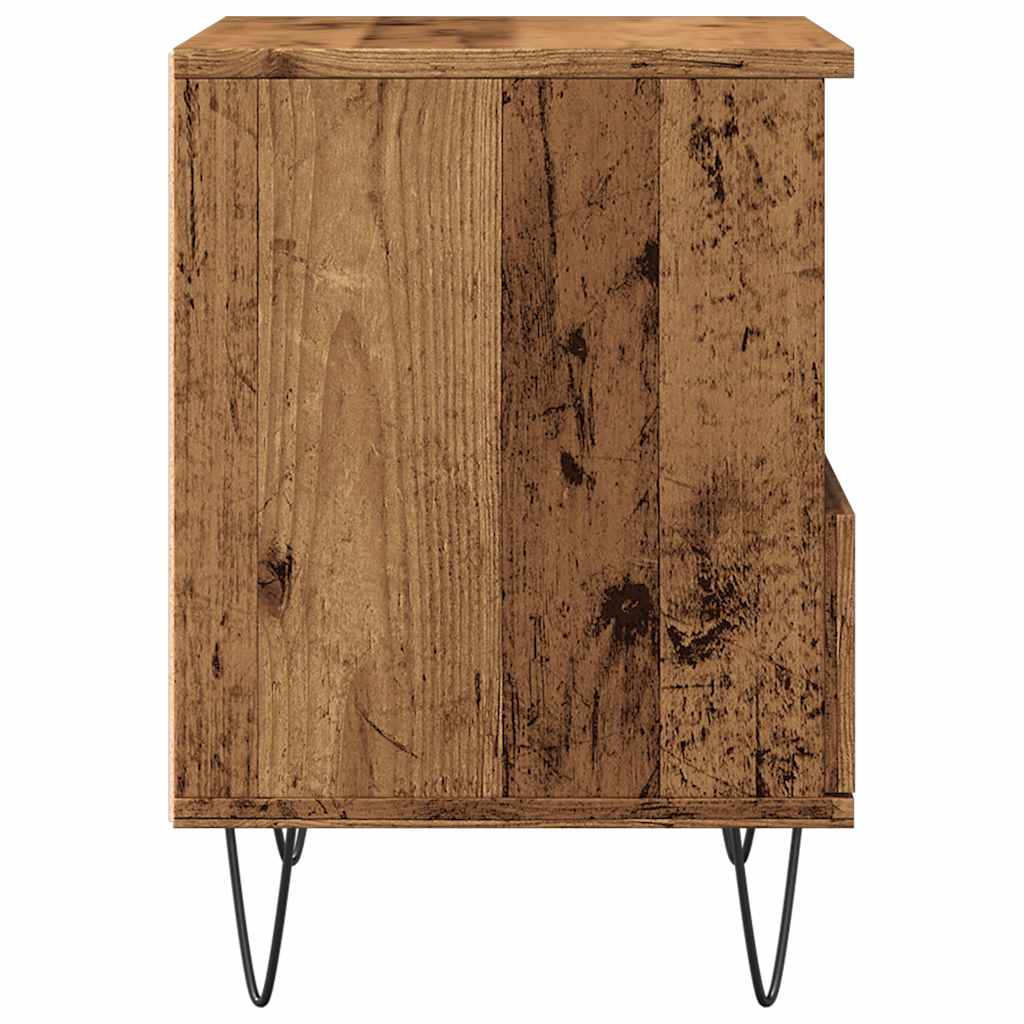 Comodino Legno Antico 40x35x50 cm in Legno Multistrato - homemem39