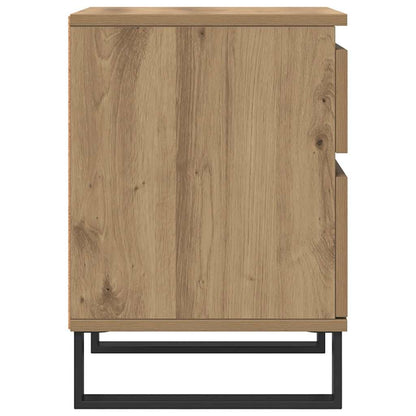 Comodini 2pz Rovere Artigianale 40x35x50 cm Legno Multistrato | homemem39