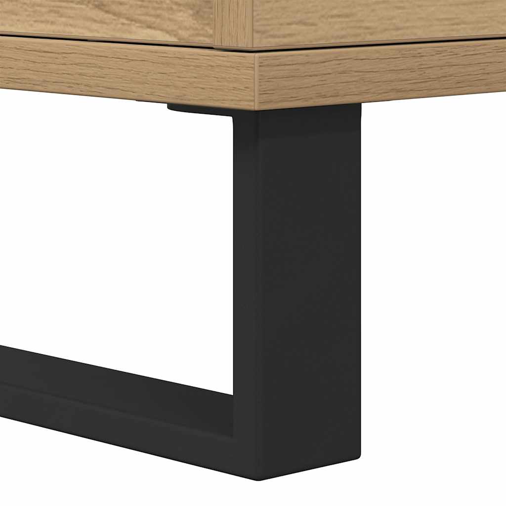 Comodini 2pz Rovere Artigianale 40x35x50 cm Legno Multistrato | homemem39