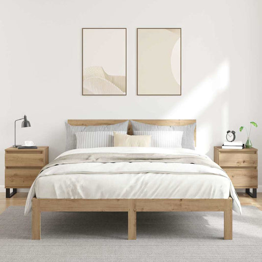 Comodini 2pz 40x35x50 cm legno multistrato