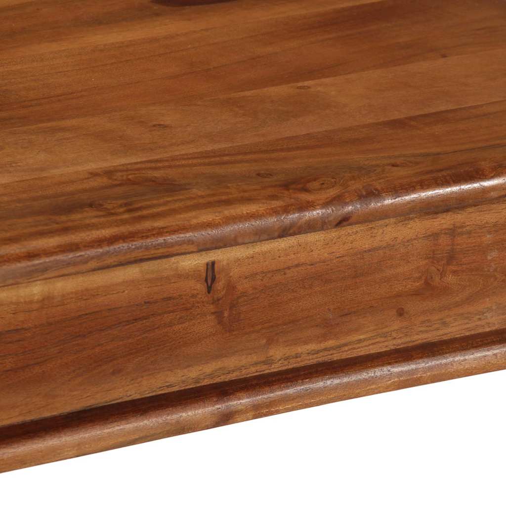 Tavolo da Pranzo 80x80x77 cm Legno Massello di Acacia | homemem39