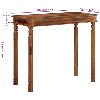 Tavolo da Bar 120x60x107 cm in Legno Massello di Acacia | homemem39