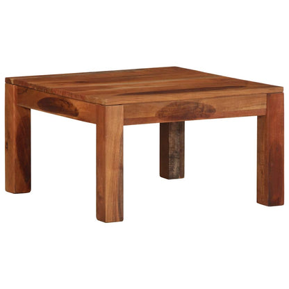 Tavolino da Caffè 60x60x35 cm in Legno Massello di Acacia