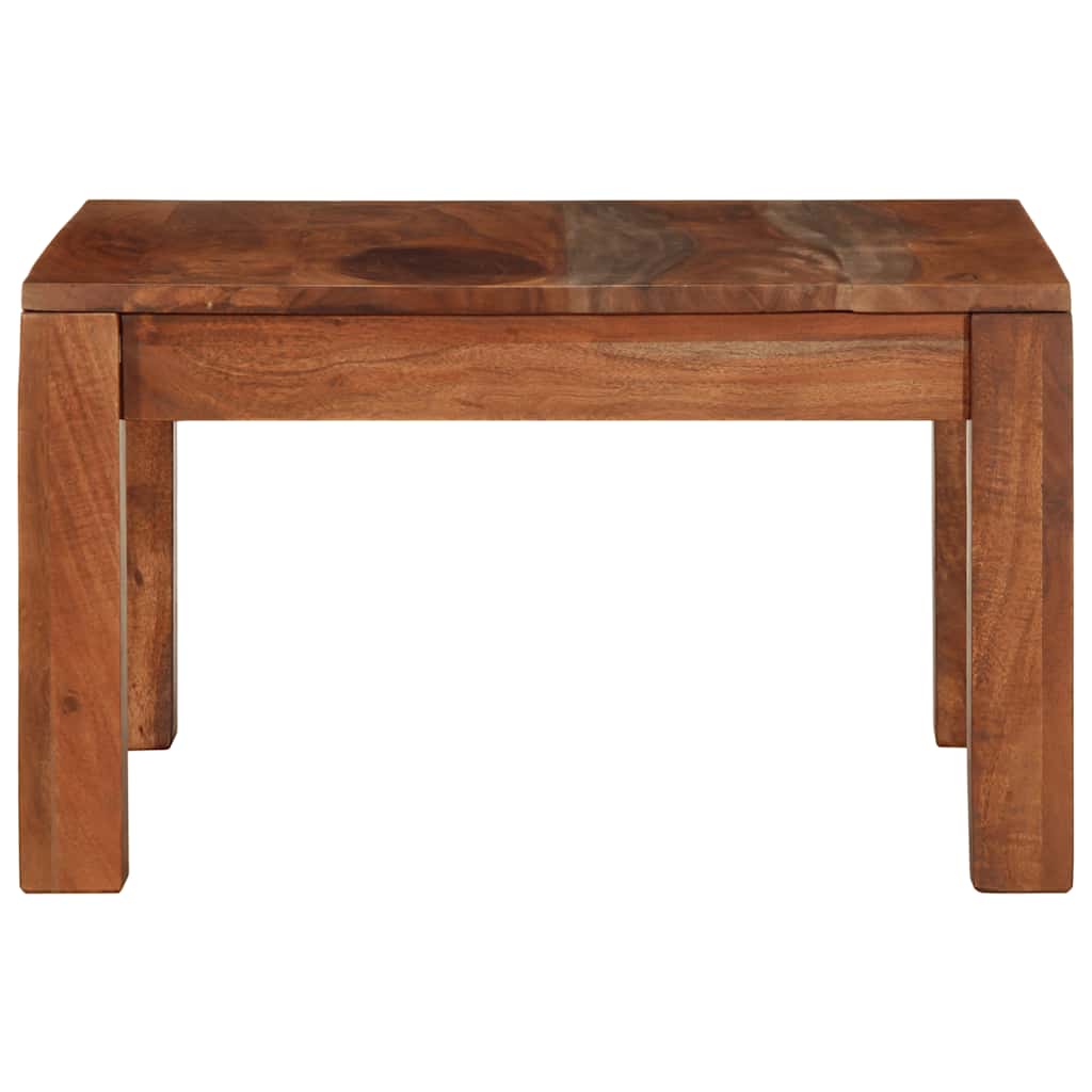 Tavolino da Caffè 60x60x35 cm in Legno Massello di Acacia