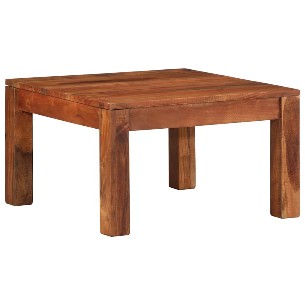 Tavolino da Caffè 60x60x35 cm in Legno Massello di Acacia