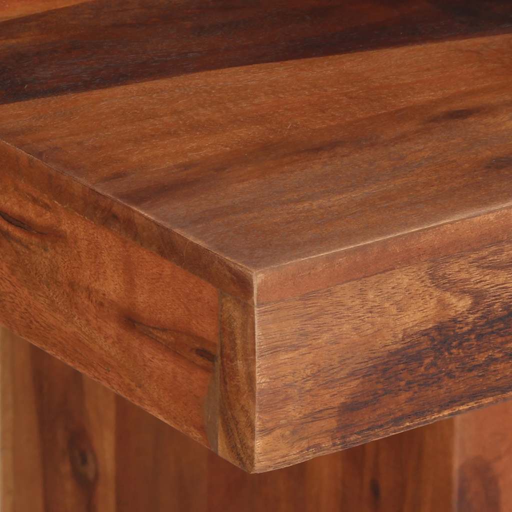 Tavolo da Pranzo 120x120x77 cm Legno Massello di Acacia | homemem39