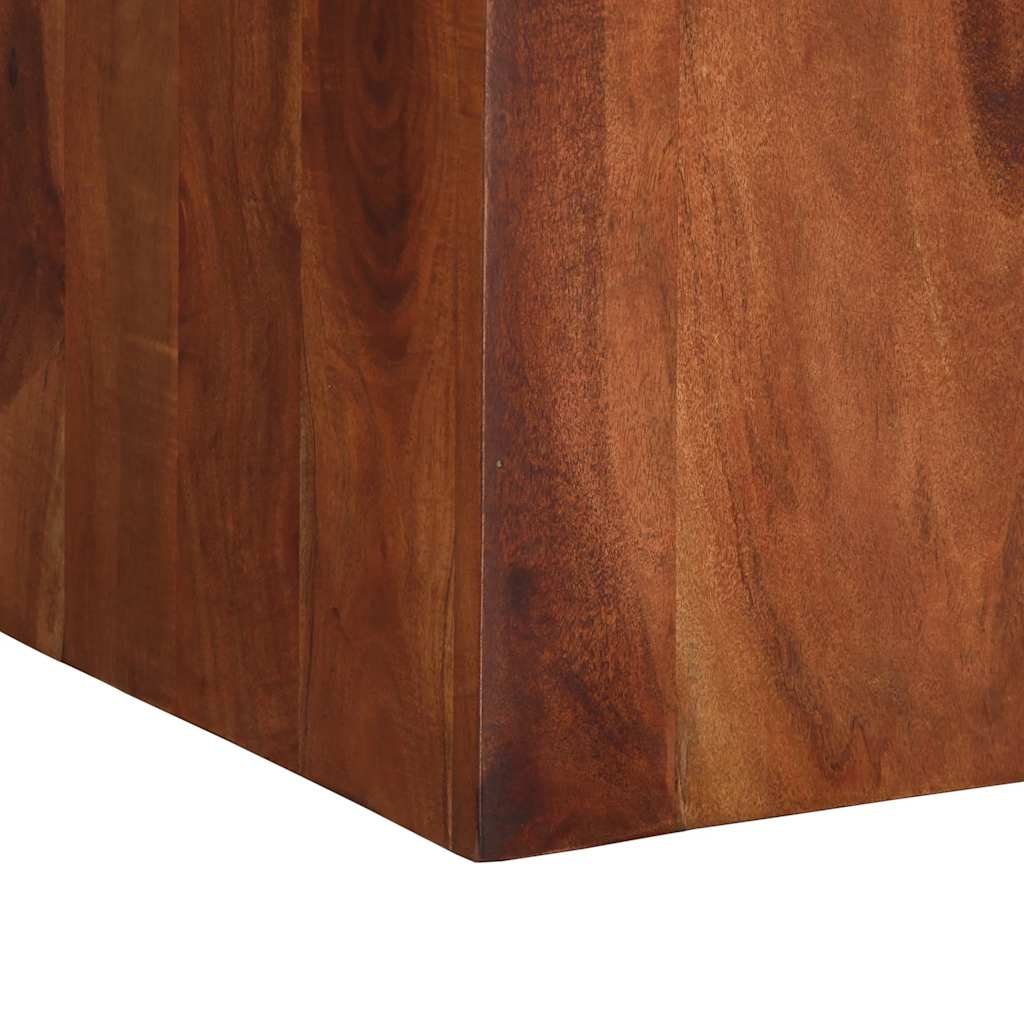 Tavolo da Pranzo 120x120x77 cm Legno Massello di Acacia | homemem39
