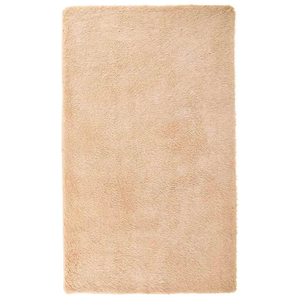 Tappeto Shaggy a Pelo Lungo NAVARRA Beige 60x100 cm poliestere - homemem39