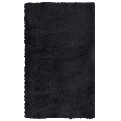Tappeto Shaggy a Pelo Lungo NAVARRA Nero 60x100 cm poliestere - homemem39