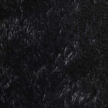 Tappeto Shaggy a Pelo Lungo NAVARRA Nero 60x100 cm poliestere - homemem39