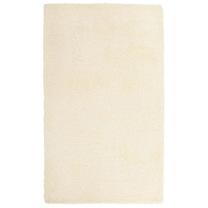 Tappeto Shaggy a Pelo Lungo NAVARRA Crema 60x100 cm poliestere - homemem39