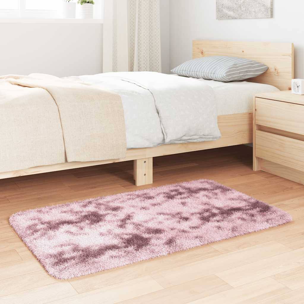 Tappeto Shaggy a Pelo Lungo NAVARRA Rosa Antico 60x100 cm | homemem39