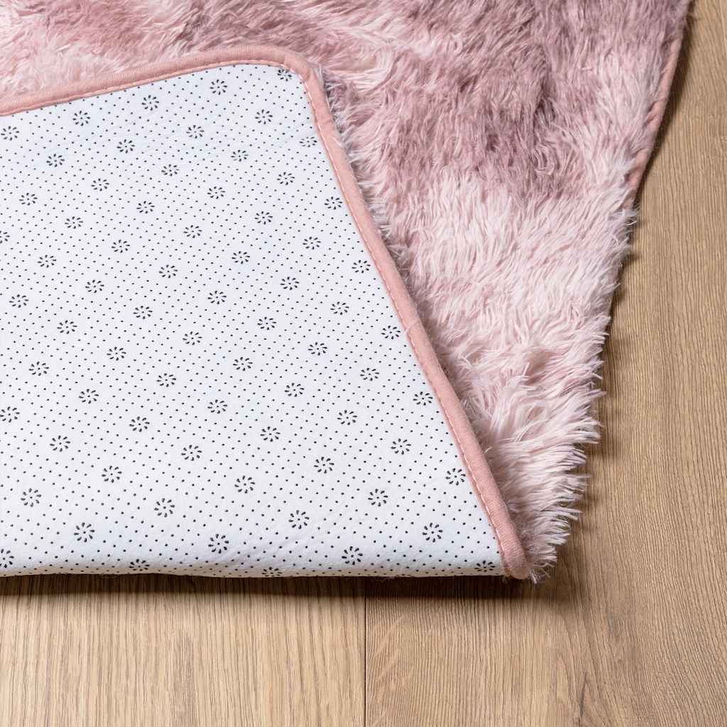 Tappeto Shaggy a Pelo Lungo NAVARRA Rosa Antico 60x100 cm | homemem39