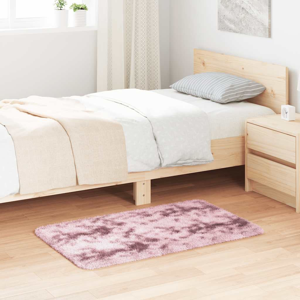 Tappeto Shaggy a Pelo Lungo NAVARRA Rosa Antico 60x100 cm | homemem39