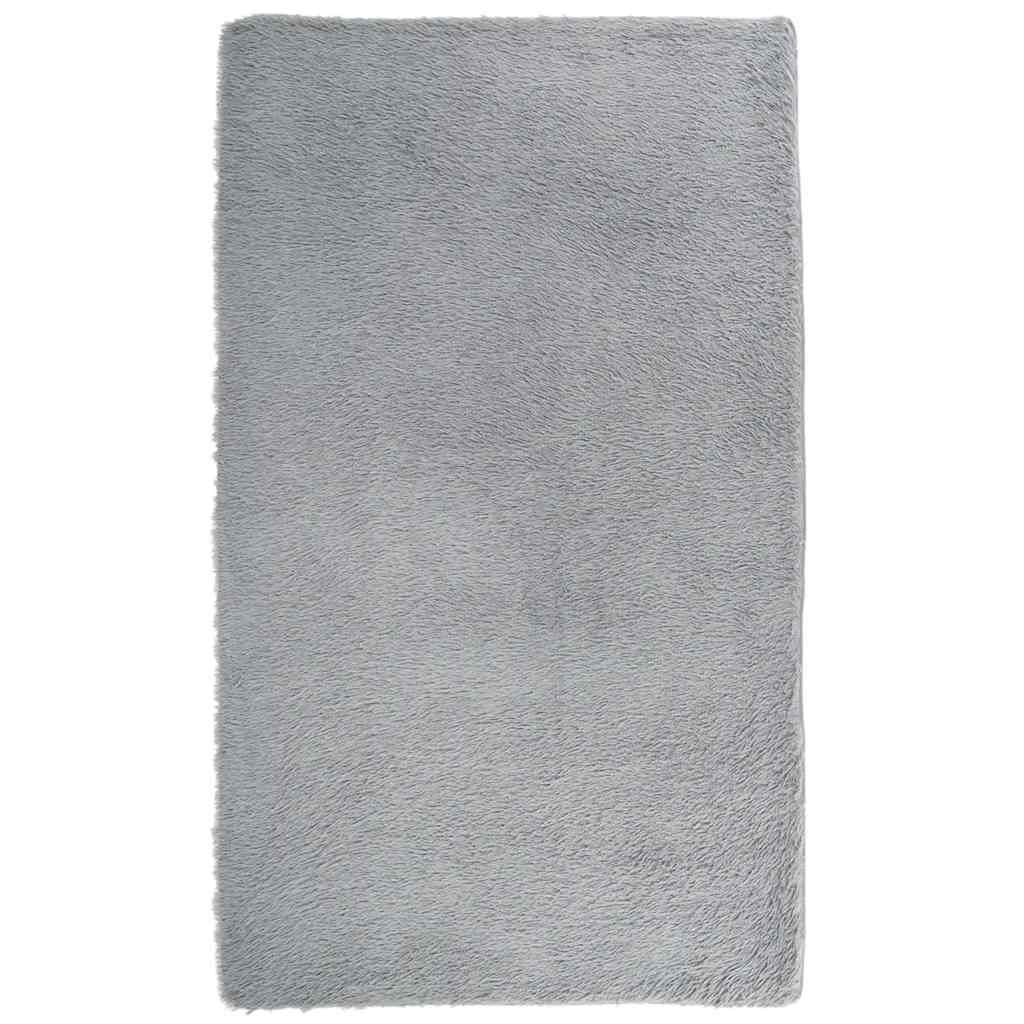 Tappeto Shaggy a Pelo Lungo NAVARRA Grigio Chiaro 60x100 cm | homemem39
