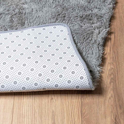 Tappeto Shaggy a Pelo Lungo NAVARRA Grigio Chiaro 60x100 cm | homemem39