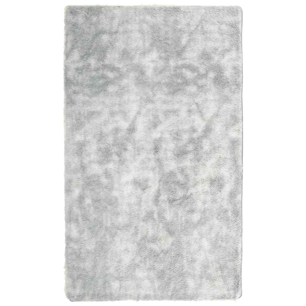 Tappeto Shaggy a Pelo Lungo NAVARRA Grigio Argento 60x100 cm - homemem39