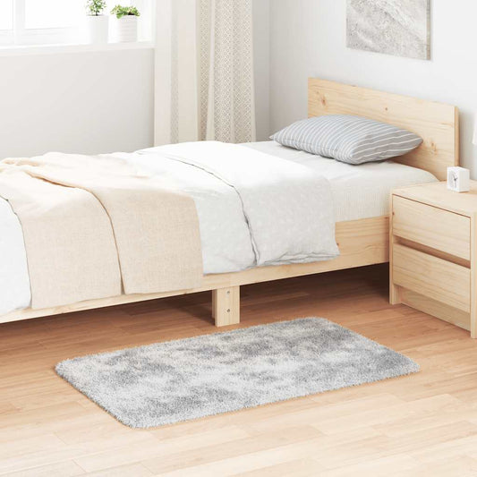 Tappeto Shaggy a Pelo Lungo NAVARRA Grigio Argento 60x100 cm - homemem39