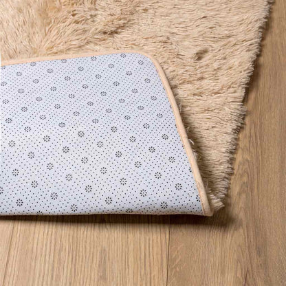 Tappeto Shaggy a Pelo Lungo NAVARRA Beige 80x150 cm poliestere | homemem39