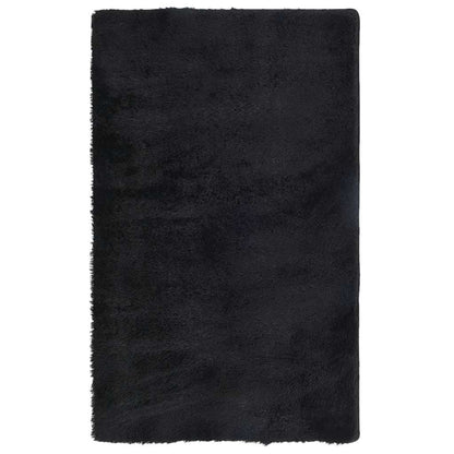 Tappeto Shaggy a Pelo Lungo NAVARRA Nero 80x150 cm poliestere | homemem39