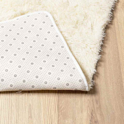 Tappeto Shaggy a Pelo Lungo NAVARRA Crema 80x150 cm poliestere