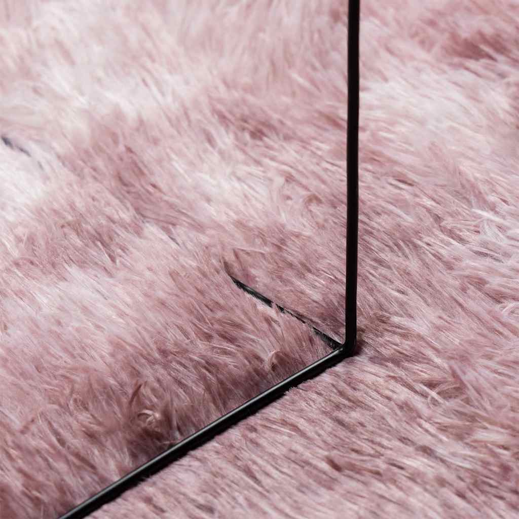 Tappeto Shaggy a Pelo Lungo NAVARRA Rosa Antico 80x150 cm