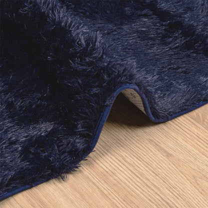 Tappeto Shaggy a Pelo Lungo NAVARRA Blu Marino 80x150 cm | homemem39