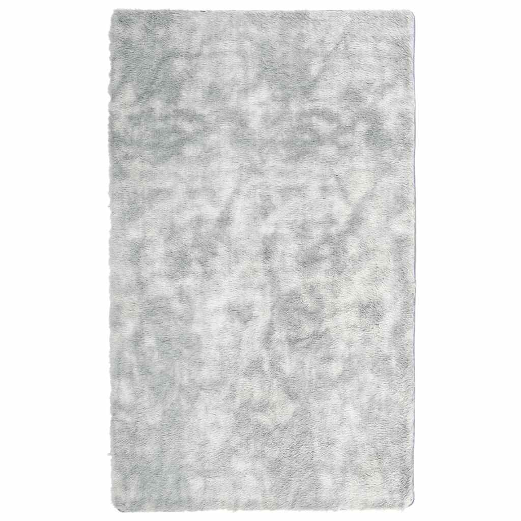 Tappeto Shaggy a Pelo Lungo NAVARRA Grigio Argento 80x150 cm - homemem39