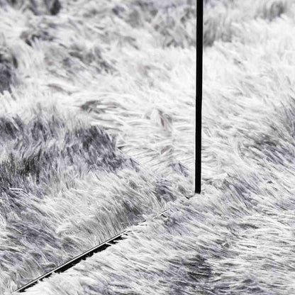 Tappeto Shaggy a Pelo Lungo NAVARRA Grigio Argento 80x150 cm