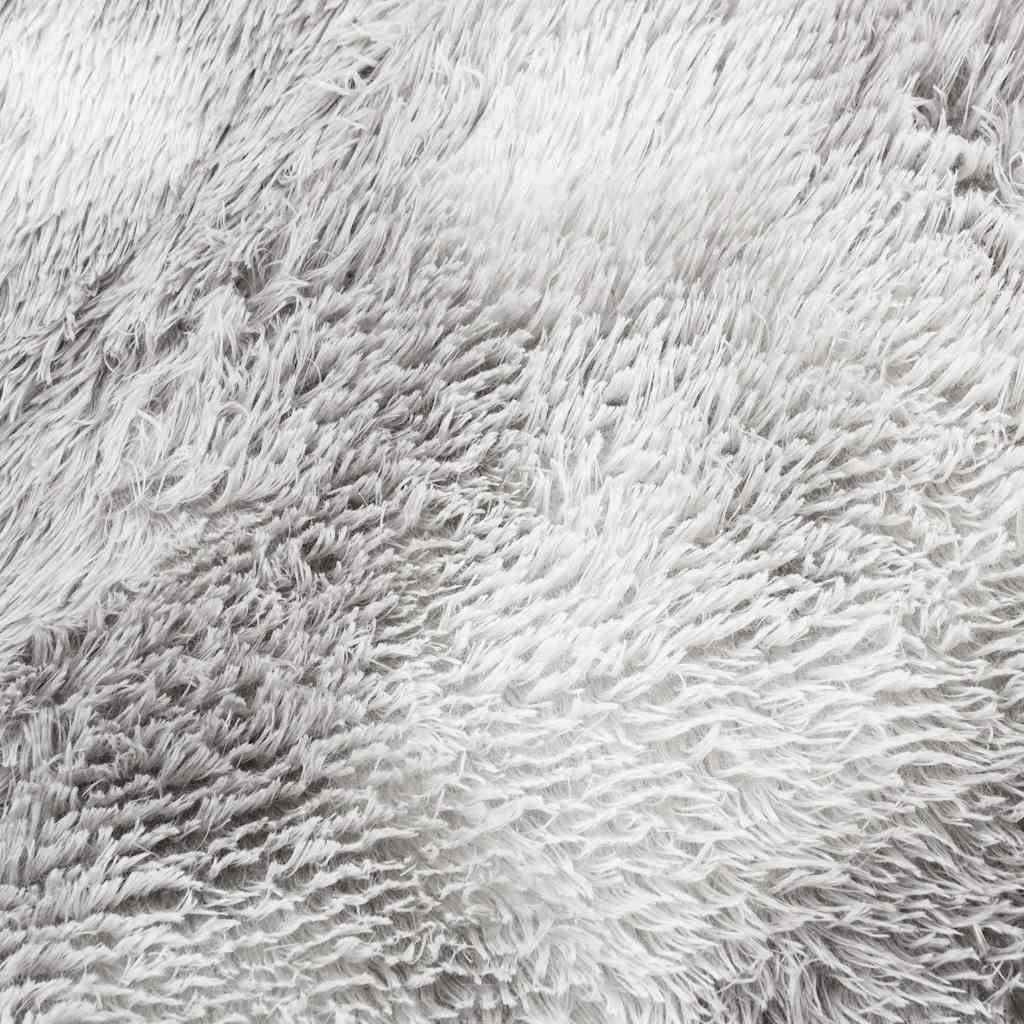Tappeto Shaggy a Pelo Lungo NAVARRA Grigio Argento 80x150 cm | homemem39