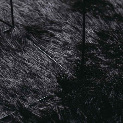 Tappeto Shaggy a Pelo Lungo NAVARRA Nero 120x170 cm poliestere