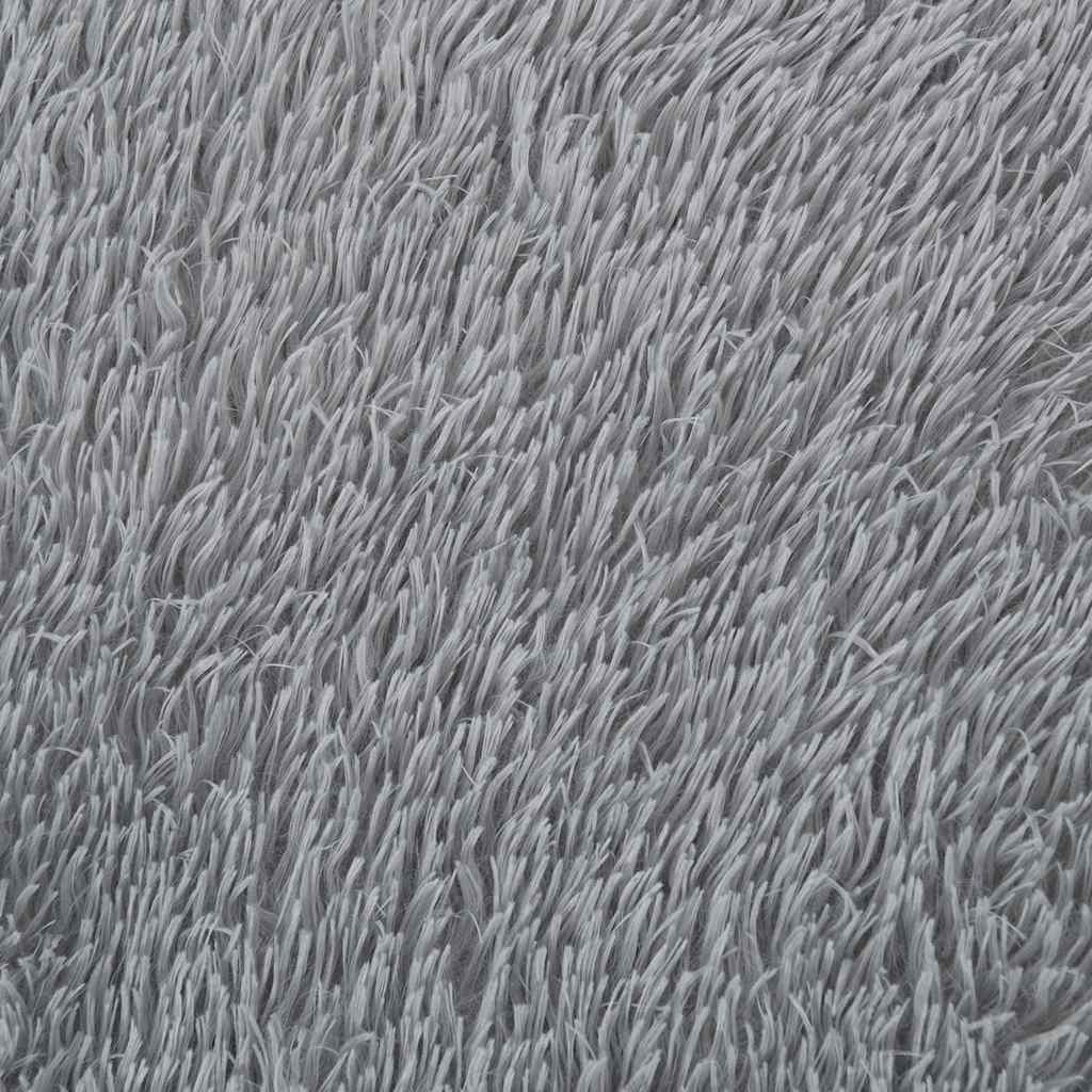 Tappeto Shaggy a Pelo Lungo NAVARRA Grigio Chiaro 120x170 cm - homemem39
