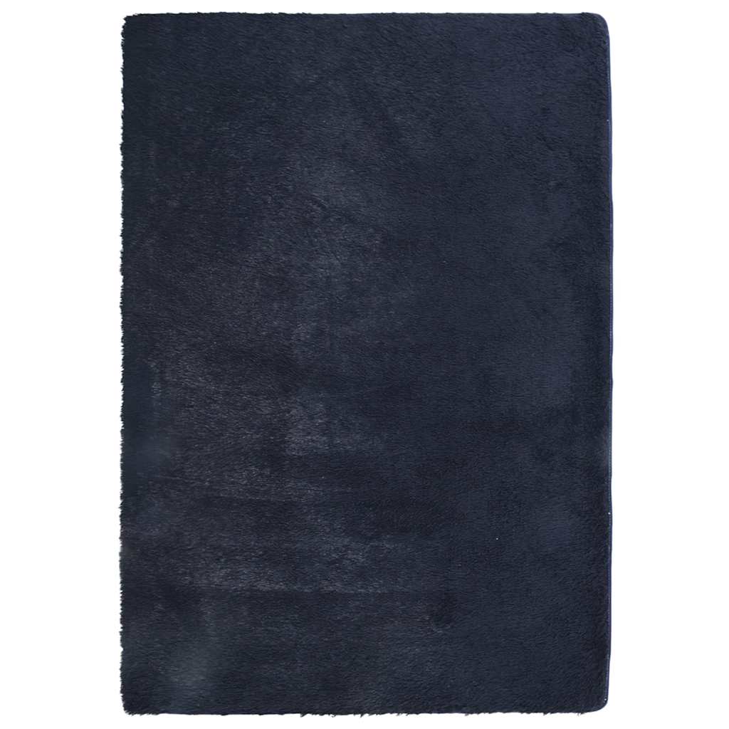 Tappeto Shaggy a Pelo Lungo NAVARRA Blu Marino 120x170 cm - homemem39