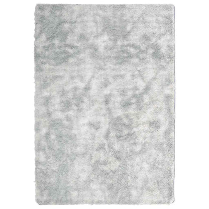 Tappeto Shaggy a Pelo Lungo NAVARRA Grigio Argento 120x170cm - homemem39