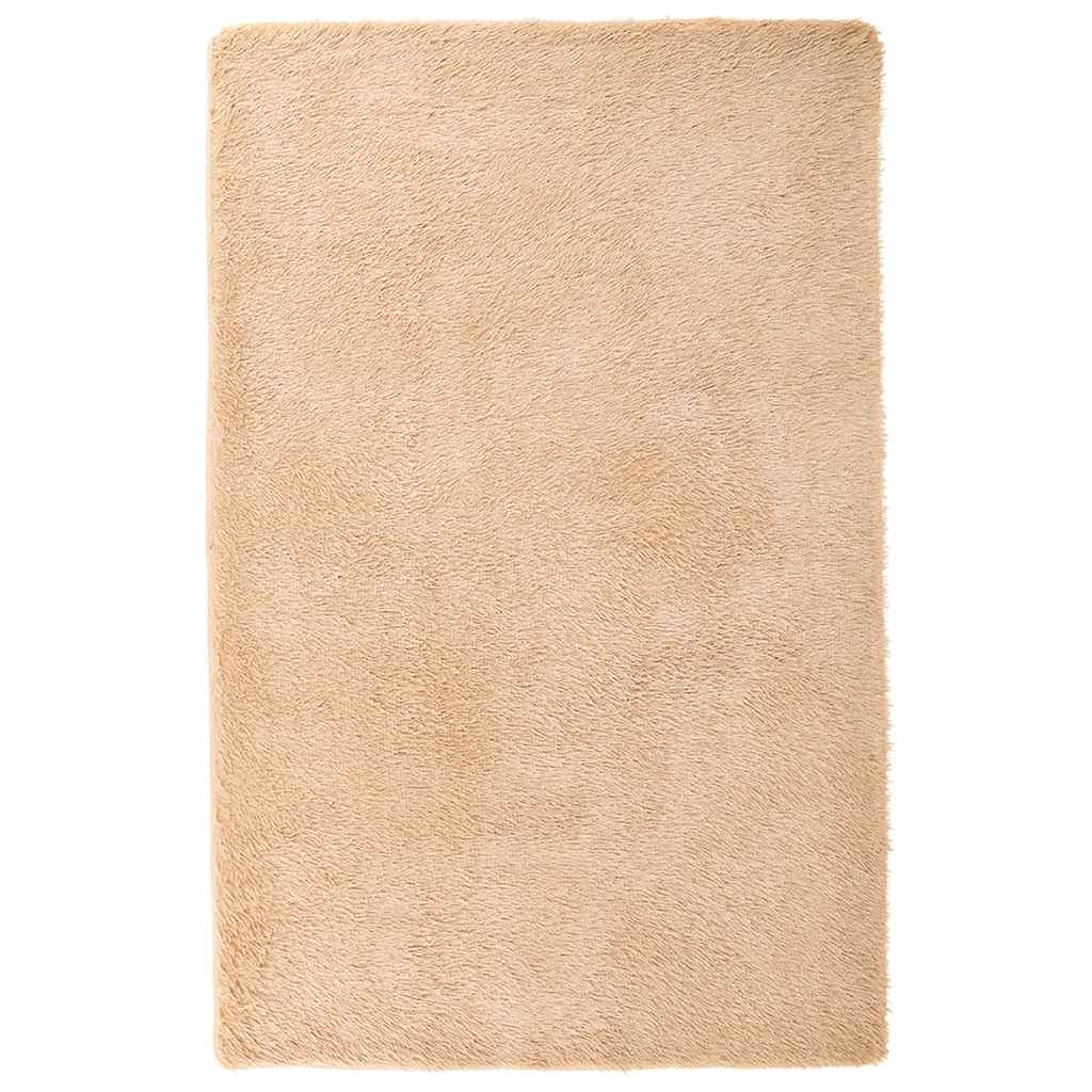 Tappeto Shaggy a Pelo Lungo NAVARRA Beige 130x200 cm poliestere - homemem39