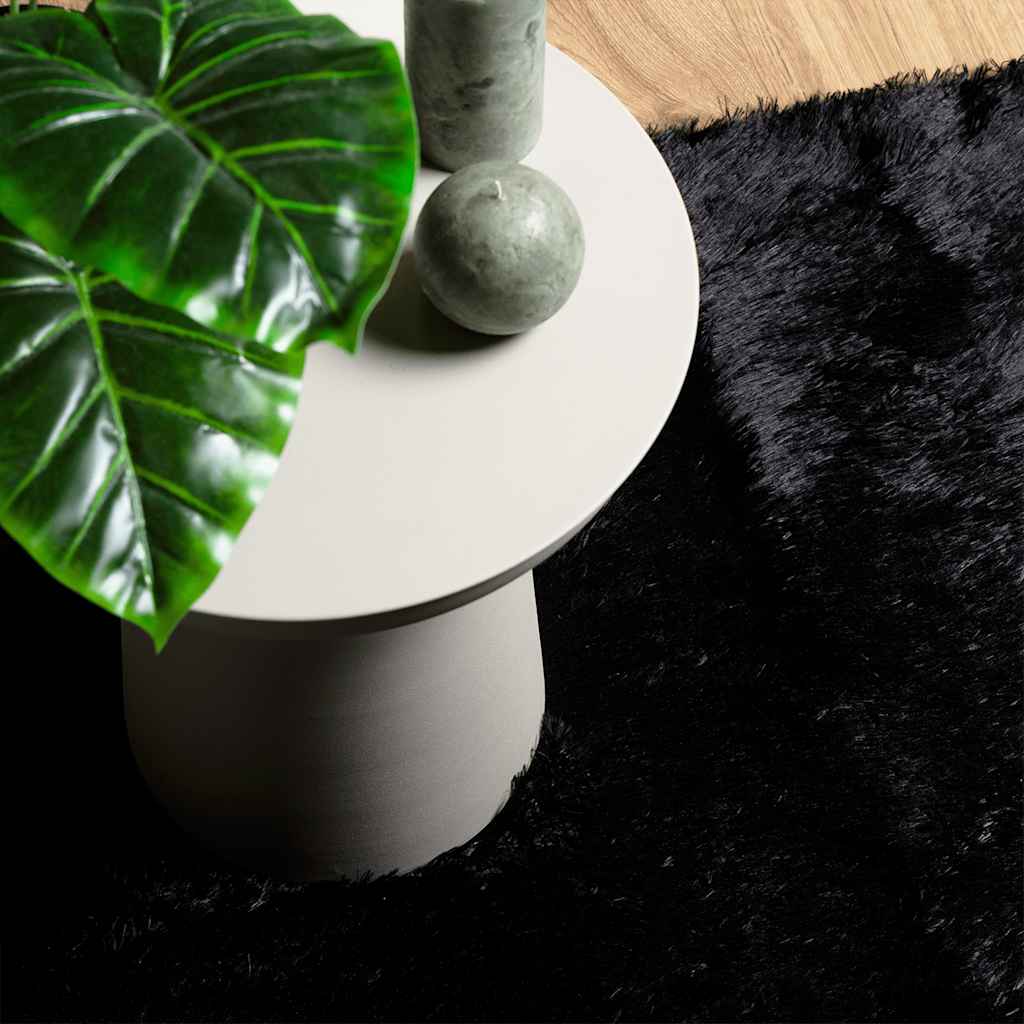 Tappeto Shaggy a Pelo Lungo NAVARRA Nero 130x200 cm poliestere | homemem39