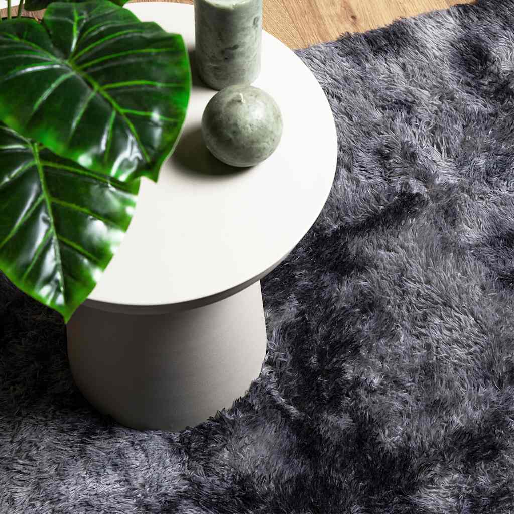 Tappeto Shaggy a Pelo Lungo NAVARRA Grigio Scuro 130x200 cm | homemem39