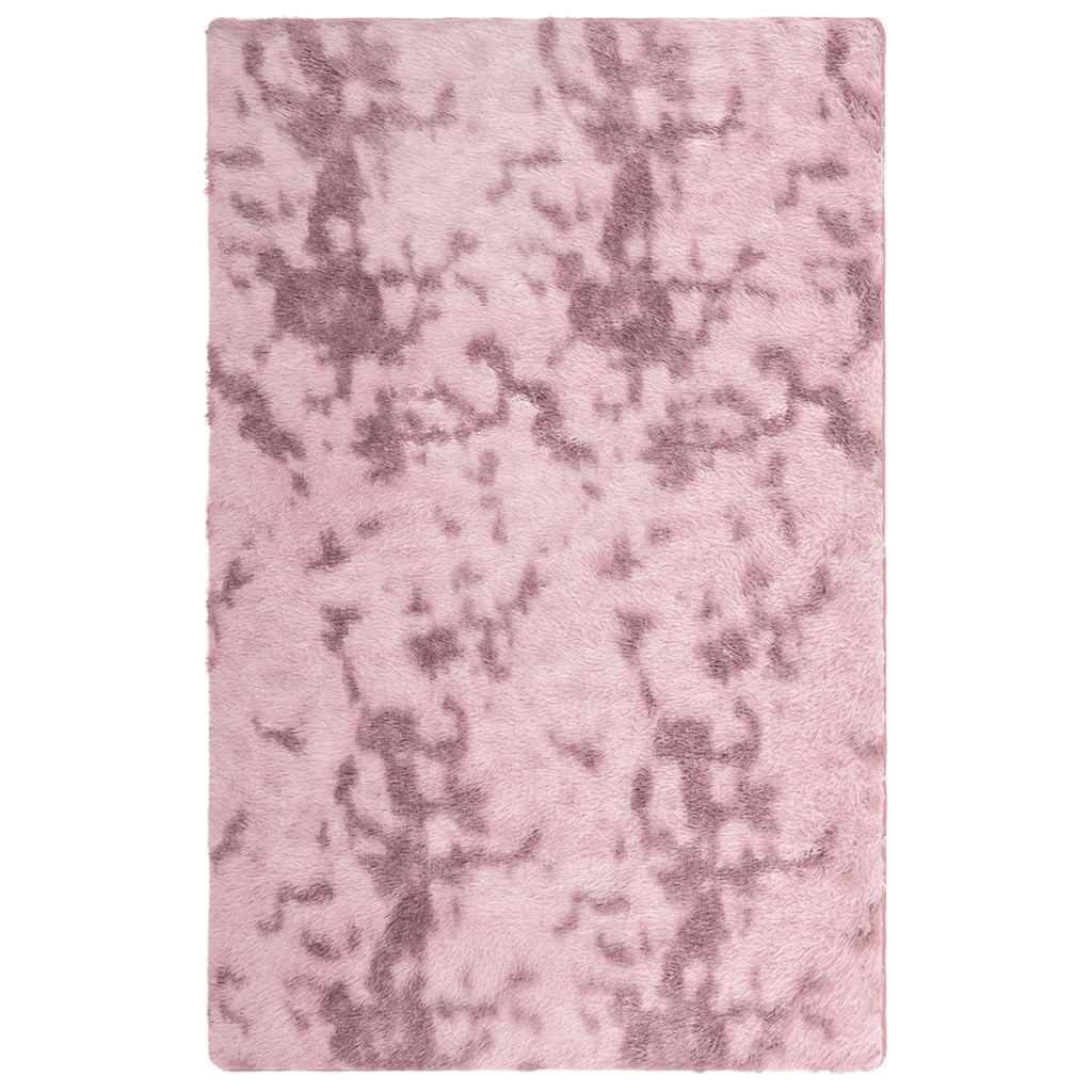 Tappeto Shaggy a Pelo Lungo NAVARRA Rosa Antico 130x200cm - homemem39