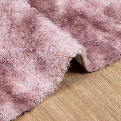 Tappeto Shaggy a Pelo Lungo NAVARRA Rosa Antico 130x200cm - homemem39