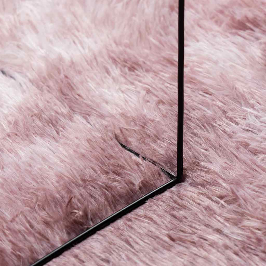 Tappeto Shaggy a Pelo Lungo NAVARRA Rosa Antico 130x200cm - homemem39