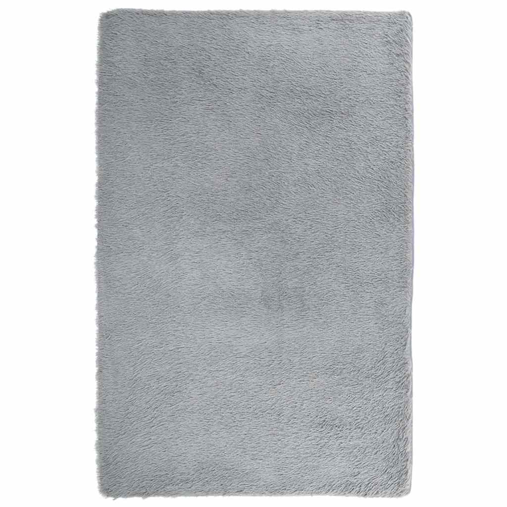 Tappeto Shaggy a Pelo Lungo NAVARRA Grigio Chiaro 130x200 cm | homemem39
