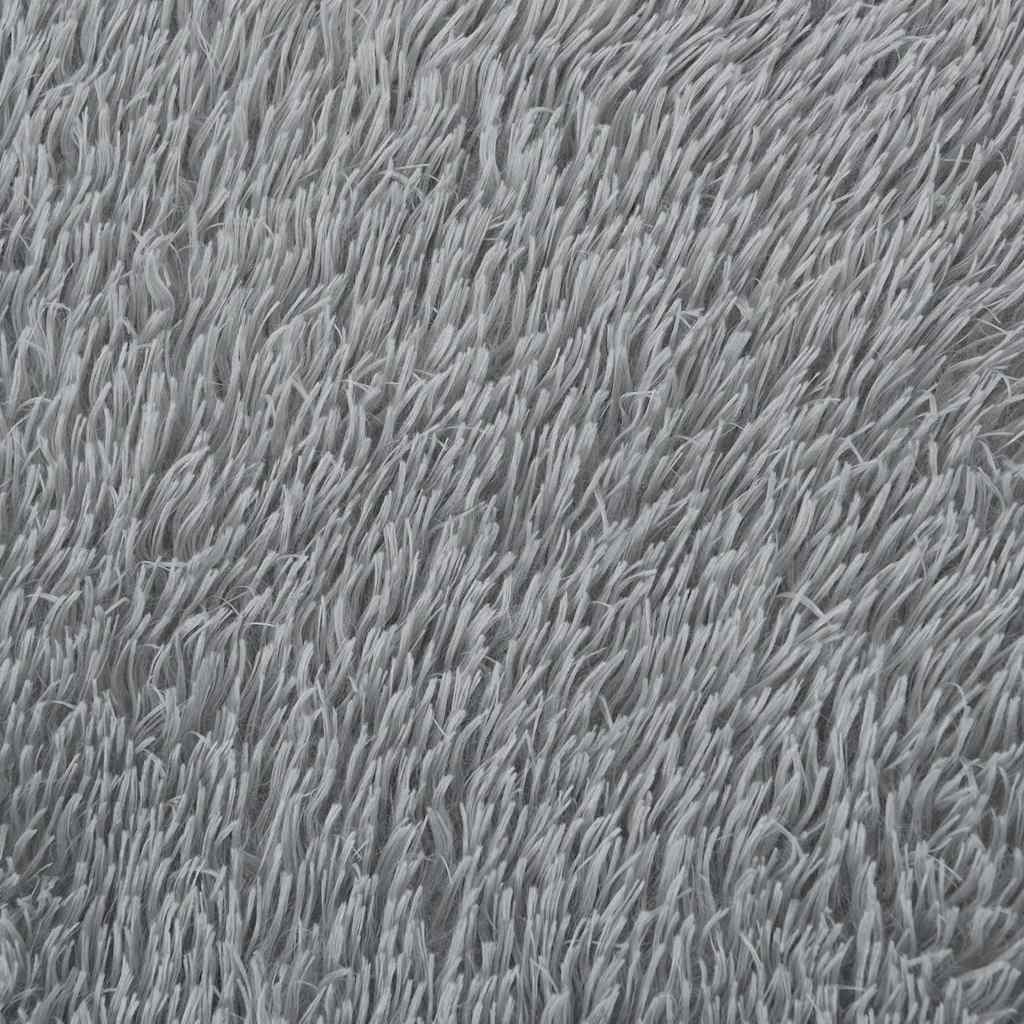 Tappeto Shaggy a Pelo Lungo NAVARRA Grigio Chiaro 130x200 cm | homemem39