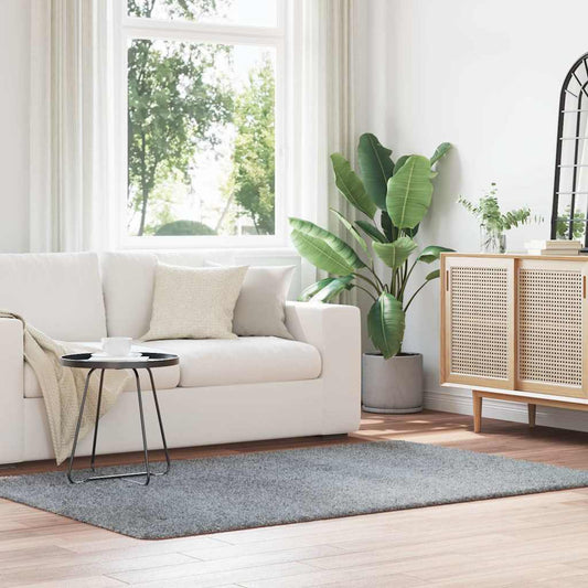 Tappeto Shaggy a Pelo Lungo NAVARRA Grigio Chiaro 130x200 cm - homemem39