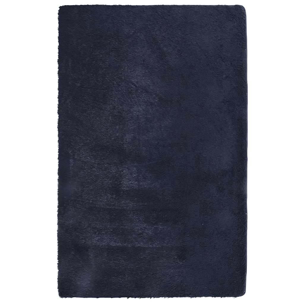 Tappeto Shaggy a Pelo Lungo NAVARRA Blu Marino 130x200 cm - homemem39