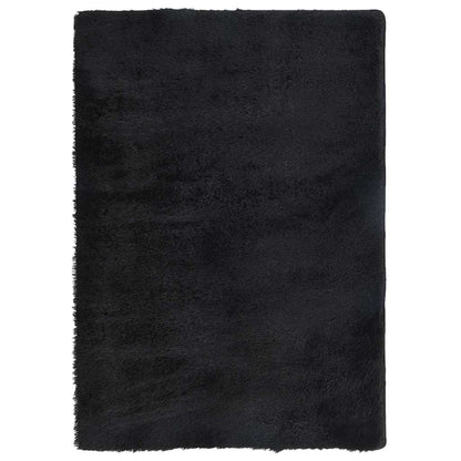 Tappeto Shaggy a Pelo Lungo NAVARRA Nero 160x230 cm poliestere - homemem39