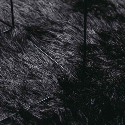 Tappeto Shaggy a Pelo Lungo NAVARRA Nero 160x230 cm poliestere - homemem39