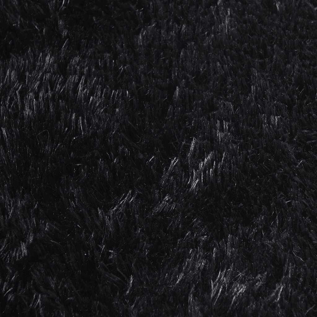 Tappeto Shaggy a Pelo Lungo NAVARRA Nero 160x230 cm poliestere - homemem39