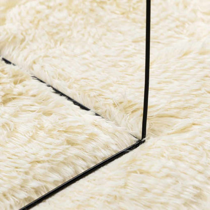 Tappeto Shaggy a Pelo Lungo NAVARRA Crema 160x230 cm poliestere