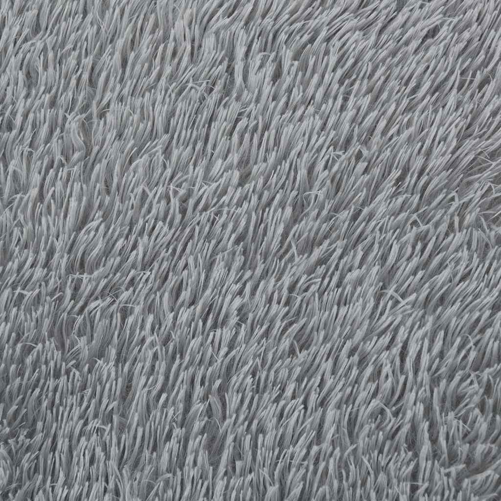 Tappeto Shaggy a Pelo Lungo NAVARRA Grigio Chiaro 160x230 cm - homemem39